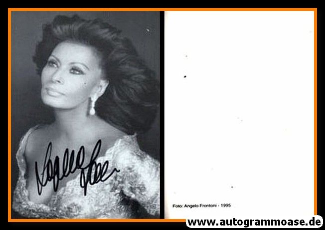Autogramm Film (Italien) | Sophia LOREN | 1995 (Portrait SW Frontoni) 2
