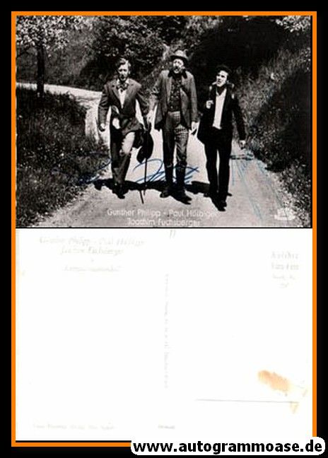Autogramme Film | FUCHSBERGER + HÖRBIGER + PHILIPP | 1956 "Lumpazivagabundus" (Kolibri 2047)