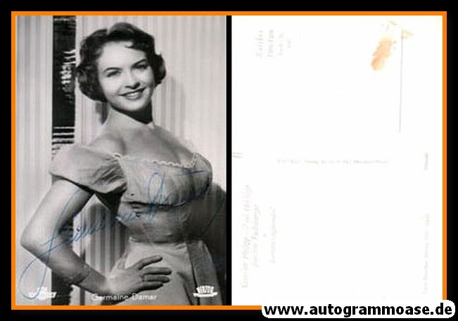 Autogramm Film | Germaine DAMAR | 1955 "Die Drei Von Der Tankstelle" (Kolibri 1773)