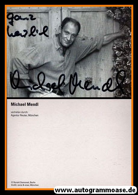 Autogramm Schauspieler | Michael MENDL | 2000er (Portrait SW Siemoneit)