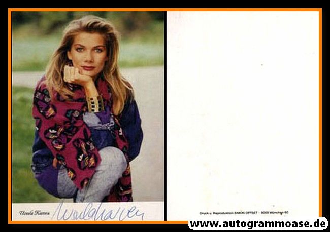 Autogramm Schauspieler | Ursula KARVEN | 1990er (Portrait Color Simon)
