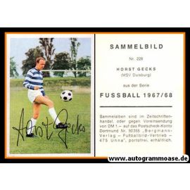Autogramm Fussball | MSV Duisburg | 1967 | Horst GECKS (Bergmann 226)