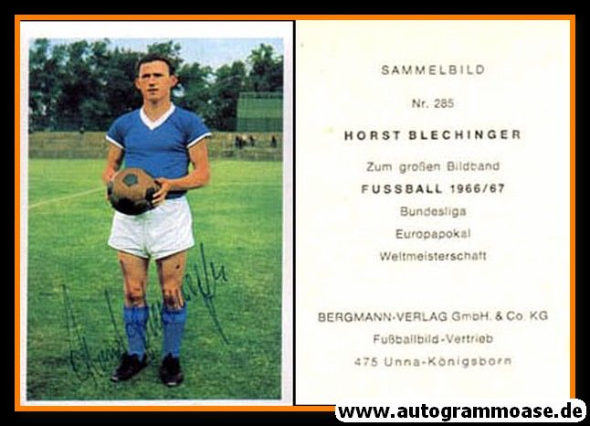 Autogramm Fussball | FC Schalke 04 | 1966 | Horst BLECHINGER (Bergmann 285)