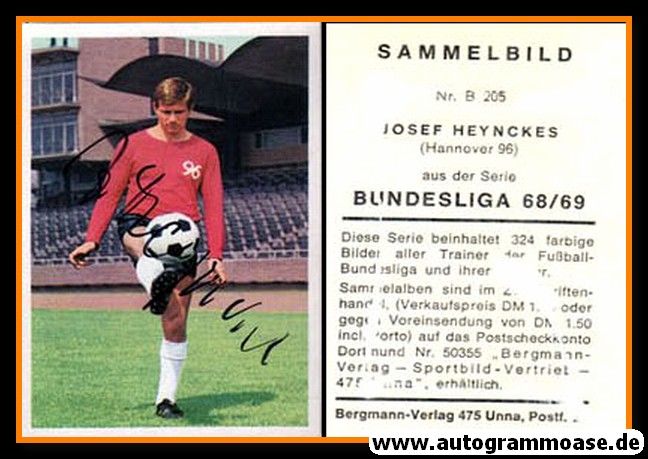 Autogramm Fussball | Hannover 96 | 1968 | Jupp HEYNCKES (Bergmann B205)