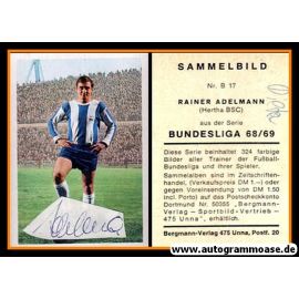 Autogramm Fussball | Hertha BSC Berlin | 1968 | Rainer ADELMANN (Bergmann B017) _
