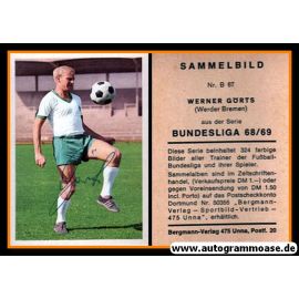 Autogramm Fussball | SV Werder Bremen | 1968 | Werner GÖRTS (Bergmann B067)