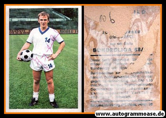 Autogramm Fussball | Hertha BSC Berlin | 1968 | Jürgen WEBER (Bergmann B006)