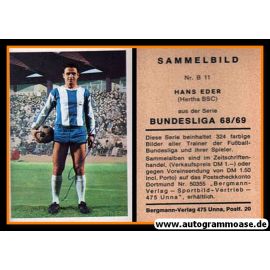 Autogramm Fussball | Hertha BSC Berlin | 1968 | Hans EDER (Bergmann B011)