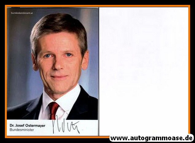 Autogramm Politik | Österreich (SPÖ) | Josef OSTERMAYER | 2010er (Bundesminister)