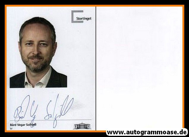 Autogramm Politik | Norwegen | Bard Vegar SOLHJELL | 2010er (Umweltminister)