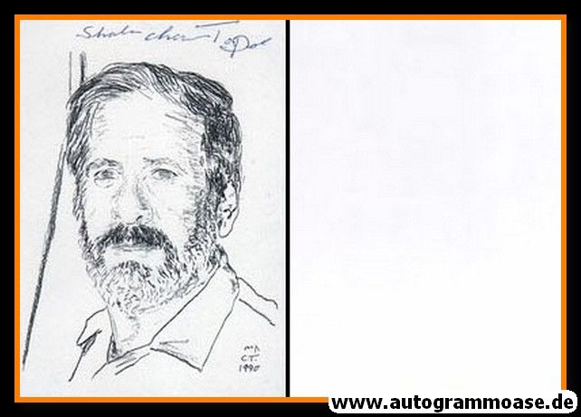 Autogramm Film (Israel) | Chaim TOPOL | 1990 (Zeichnung SW)