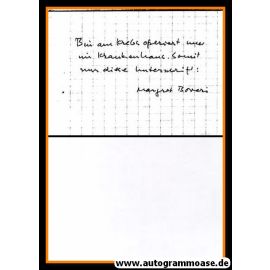 Autogramm Literatur | Margret BOVERI | 1970er (Brief)