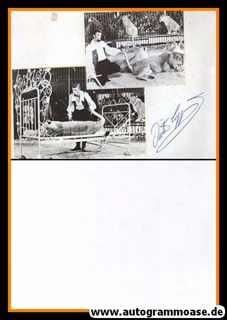 Autogramm Zirkus | Dieter ??? | 1970er (Dompteur Löwe)