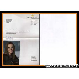Autogramm Politik | Dänemark | Karen HAEKKERUP | 2010er (Justizministerin) + Brief