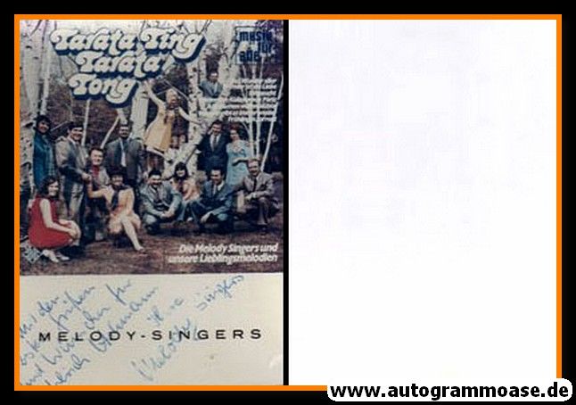 Autogramm Schlager | MELODY-SINGERS | 1970er (Gruppenbild Color)