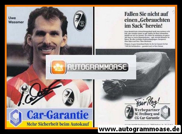 Autogramm Fussball | SC Freiburg | 1993-2 | Uwe WASSMER