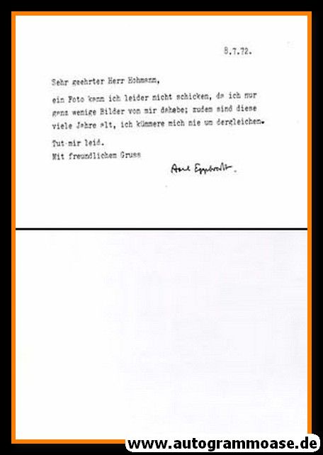 Brief Wissenschaft | Arne EGGEBRECHT (1972)