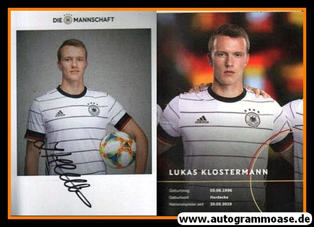 Autogramm Fussball | DFB | 2020 Adidas | Lukas KLOSTERMANN