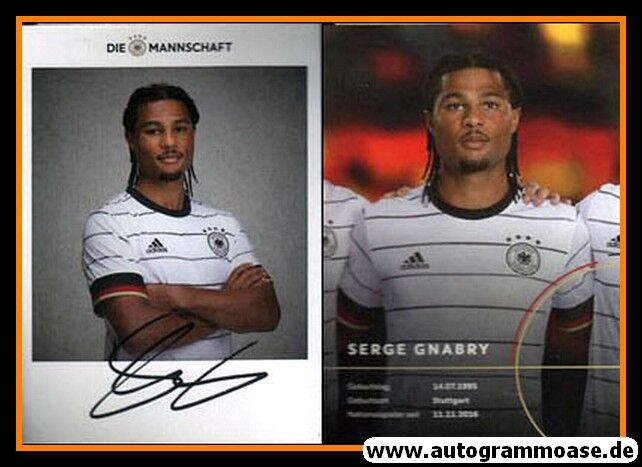Autogramm Fussball | DFB | 2020 Adidas | Serge GNABRY