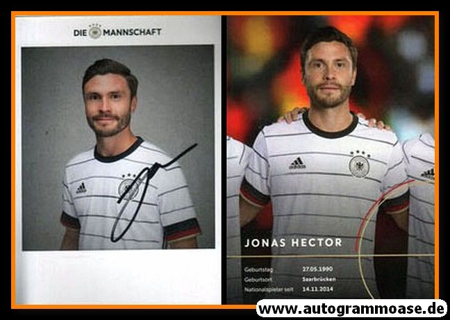 Autogramm Fussball | DFB | 2020 Adidas | Jonas HECTOR