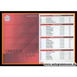 Sonderkarte Fussball | FC Bayern München | 2019 | UNSER TEAM