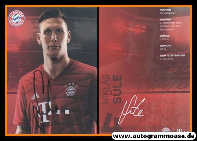 Autogramm Fussball | FC Bayern München | 2019 | Niklas SÜLE