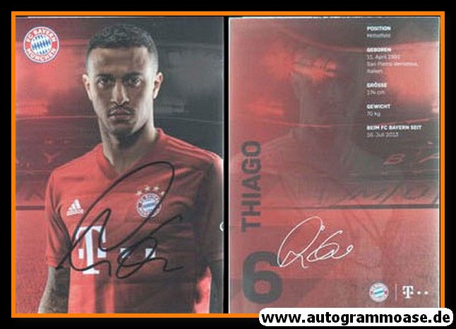 Autogramm Fussball | FC Bayern München | 2019 | THIAGO