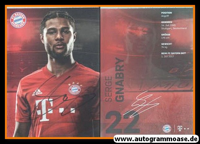 Autogramm Fussball | FC Bayern München | 2019 | Serge GNABRY