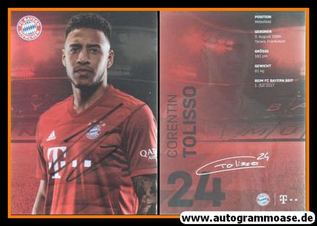 Autogramm Fussball | FC Bayern München | 2019 | Correntin TOLISSO
