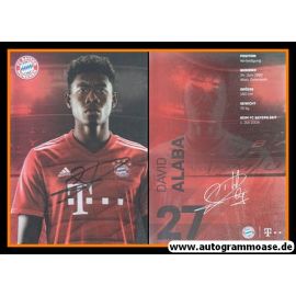 Autogramm Fussball | FC Bayern München | 2019 | David ALABA
