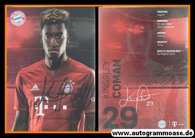 Autogramm Fussball | FC Bayern München | 2019 | Kingsley COMAN