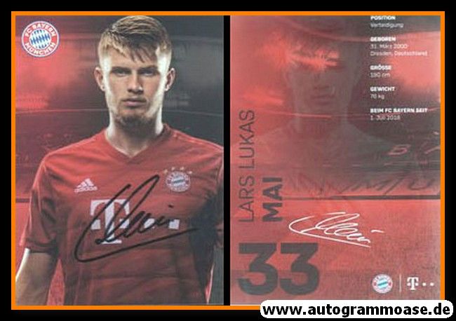 Autogramm Fussball | FC Bayern München | 2019 | Lars Lukas MAI