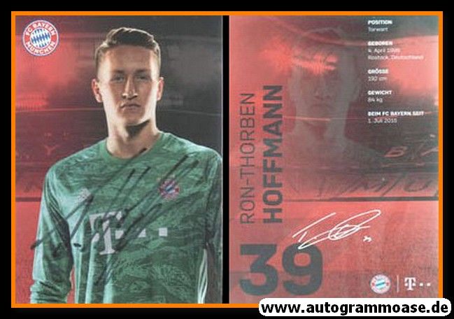 Autogramm Fussball | FC Bayern München | 2019 | Ron-Thorben HOFFMANN