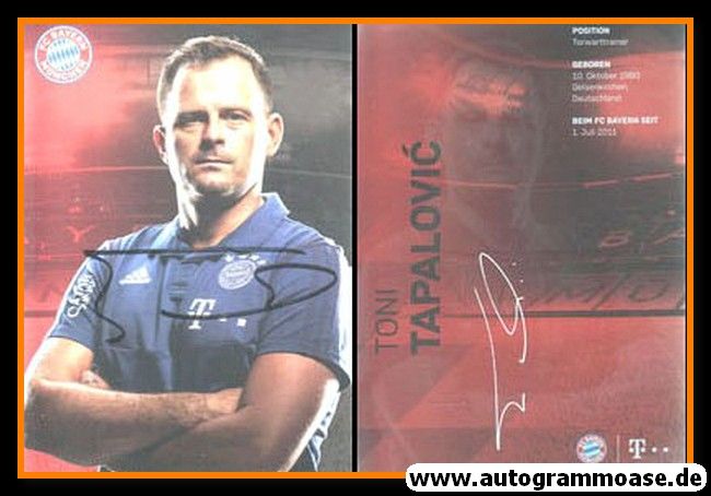 Autogramm Fussball | FC Bayern München | 2019 | Toni TAPALOVIC