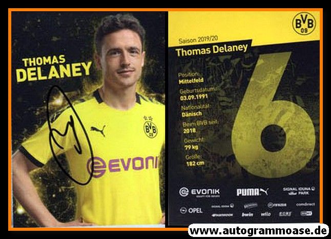 Autogramm Fussball | Borussia Dortmund | 2019 | Thomas DELANEY