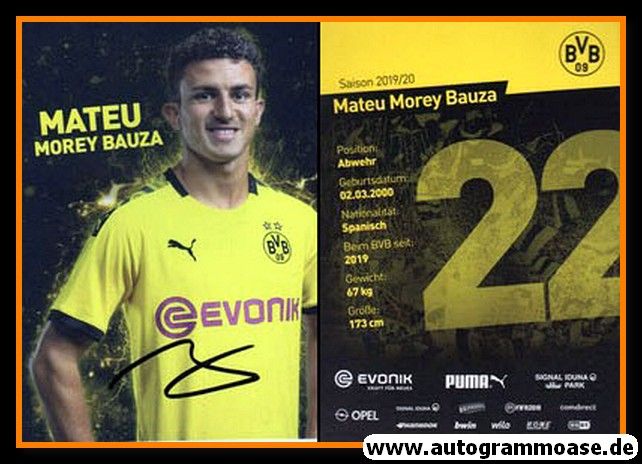 Autogramm Fussball | Borussia Dortmund | 2019 | Mateu Morey BAUZA