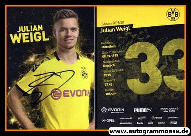Autogramm Fussball | Borussia Dortmund | 2019 | Julian WEIGL