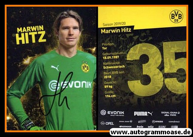 Autogramm Fussball | Borussia Dortmund | 2019 | Marwin HITZ