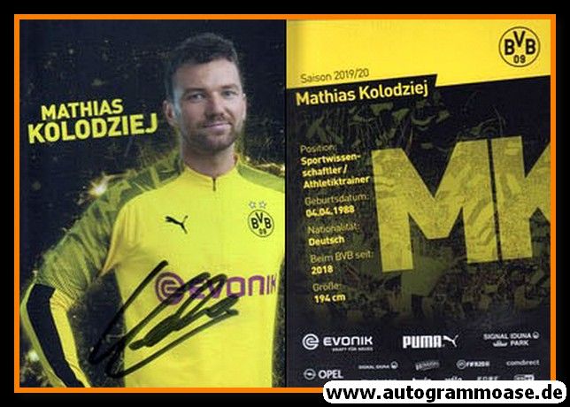 Autogramm Fussball | Borussia Dortmund | 2019 | Mathias KOLODZIEJ
