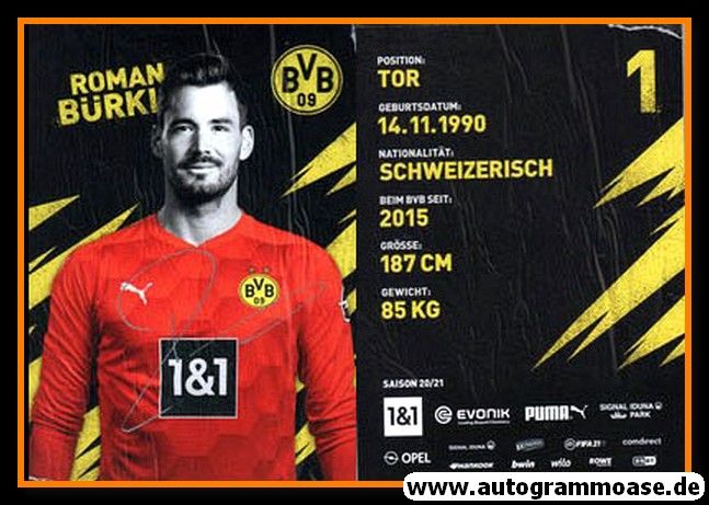 Autogramm Fussball | Borussia Dortmund | 2020 | Roman BÜRKI