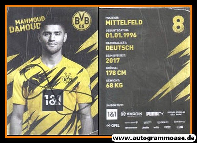 Autogramm Fussball | Borussia Dortmund | 2020 | Mahmoud DAHOUD
