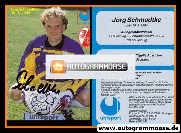 Autogramm Fussball | SC Freiburg | 1994-1 | Jörg SCHMADTKE