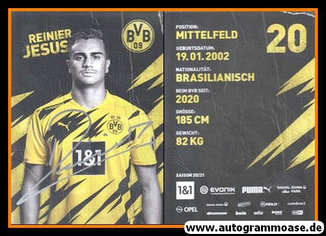 Autogramm Fussball | Borussia Dortmund | 2020 | Reinier JESUS