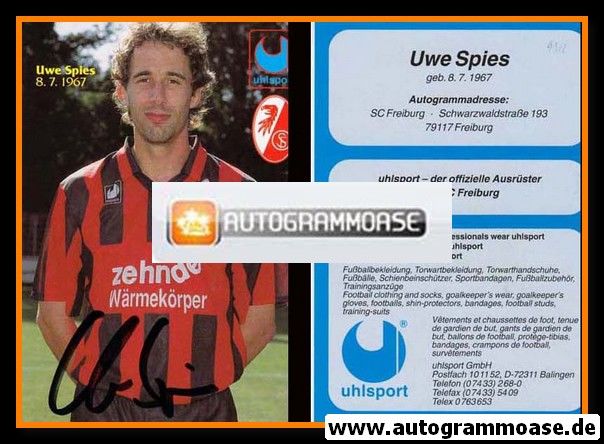 Autogramm Fussball | SC Freiburg | 1994-1 | Uwe SPIES