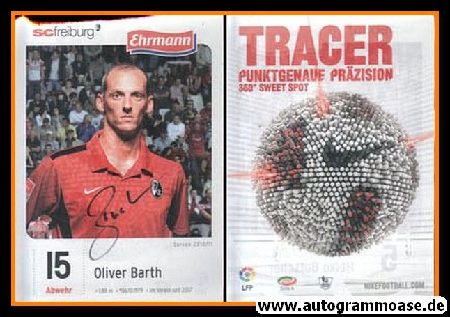 Autogramm Fussball | SC Freiburg | 2010 | Oliver BARTH