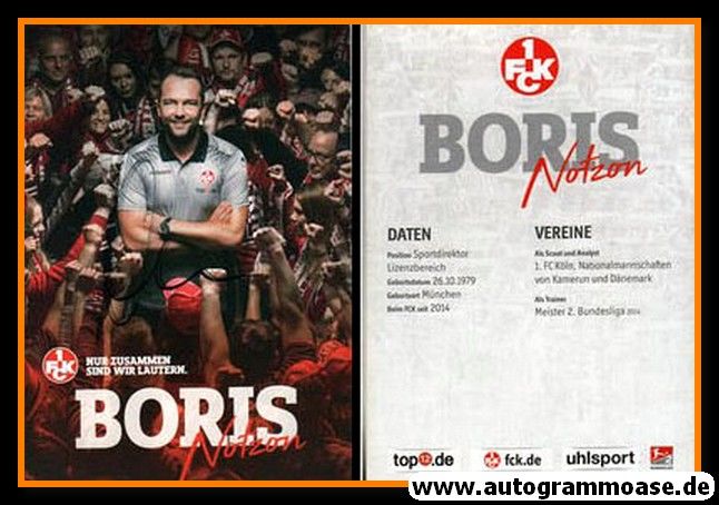 Autogramm Fussball | 1. FC Kaiserslautern | 2017 | Boris NOTZON