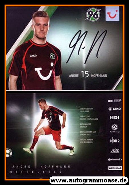 Autogramm Fussball | Hannover 96 | 2013 | Andre HOFFMANN