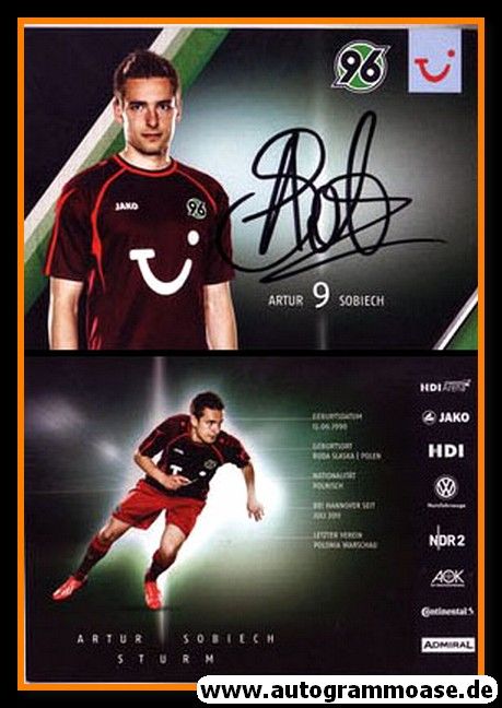 Autogramm Fussball | Hannover 96 | 2013 | Artur SOBIECH