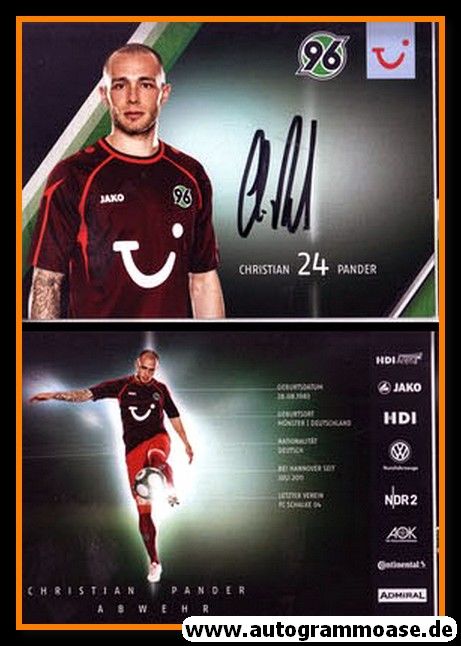 Autogramm Fussball | Hannover 96 | 2013 | Christian PANDER