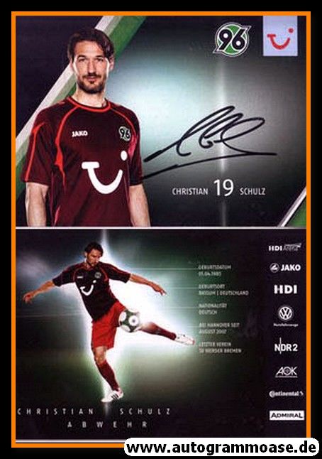 Autogramm Fussball | Hannover 96 | 2013 | Christian SCHULZ
